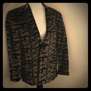 Velour Camouflage Blazer